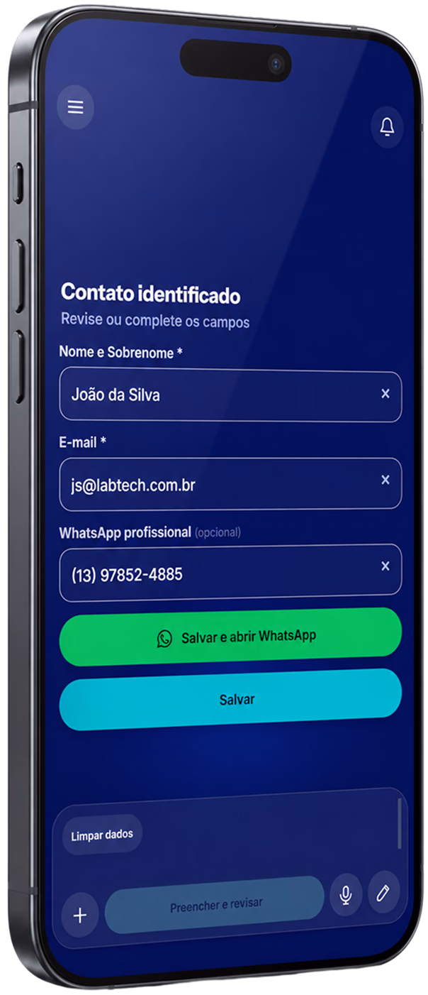 Interface do LeadScan